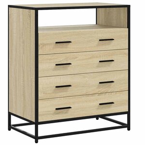 vidaXL Commode chêne sonoma 70x41x83 5 cm bois d'ingénierie