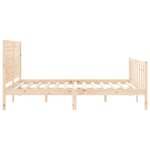 vidaXL Cadre de lit sans matelas bois de pin massif