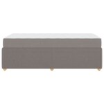 vidaXL Cadre de lit avec matelas Taupe 80 x 200 cm tissu
