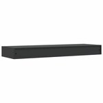 vidaXL Étagère murale flottante avec tiroir Noir 80x25x8 cm