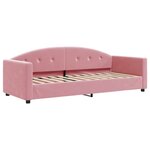 vidaXL Lit de jour avec lit gigogne rose 80x200 cm velours
