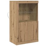 vidaXL Meuble d'appoint chêne artisanal 60 5 x 37 x 100 cm