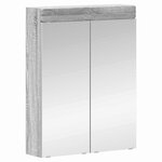 vidaXL Ensemble de mobilier de salle de bain TULUM Gris Sonoma