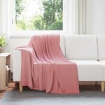 vidaXL Couvertures à jeter 24 Pièces Rose 170 x 130 cm Toison
