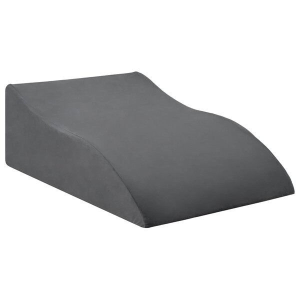 vidaXL Coussin pour jambes Gris 68 x 41 x 21 cm