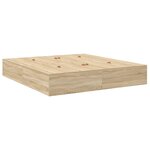Cadre de lit de rangement vidaXL en chêne Sonoma 200x200 cm
