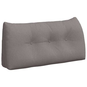 vidaXL Coussin de Dos Taupe 100 x 24 x 50 cm tissu