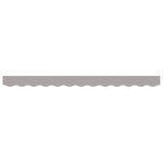 vidaXL valence d'auvent pour cadre de 3 m gris clair 2.8x0.2 m