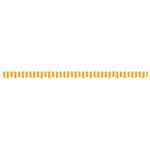 vidaXL Tissu de remplacement de cantonnière d’auvent jaune blanc 4 m