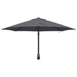 vidaXL Parasol de jardin Anthracite et noir 248 x 248 x 148 cm