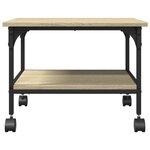 vidaXL Support d'imprimante à 2 niveaux chêne sonoma 50x40x38 cm