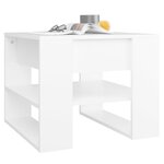 vidaXL Table basse blanc 55 5x55x45 cm bois d'ingénierie