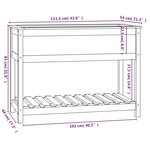 vidaXL Jardinière avec étagère 111 5x54x81 cm Bois massif de pin