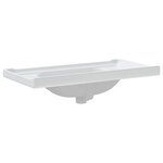 vidaXL Évier salle de bain blanc 91 5x48x23 cm rectangulaire céramique
