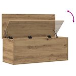 Boîte de rangement vidaXL en Chêne Artisan 90x35x35 cm en bois d'ingénierie