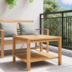 vidaXL Table basse Marron 60 x 60 x 45 cm Bois de teck solide