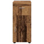 vidaXL Cabinet de salle de bain Bois ancien 37 x 31.5 x 82 cm