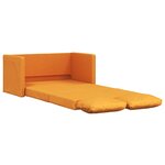 vidaXL Canapé-lit 2 en 1 jaune foncé 112x174x55 cm tissu