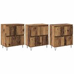 vidaXL Buffets 3 Pièces Bois ancien