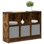 vidaXL Buffet Chêne fumé 73 5 x 22 5 x 53 5 cm
