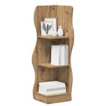 vidaXL Étagère d'angle Chêne artisanal 34 x 33 x 102 cm