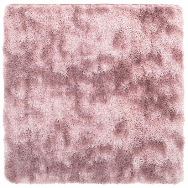vidaXL Tapis Shaggy à poils longs NAVARRA rose poudré 240x240 cm