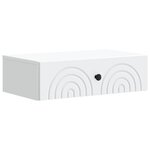 vidaXL Table d'appoint murale Blanc 59 x 34 5 x 17 cm