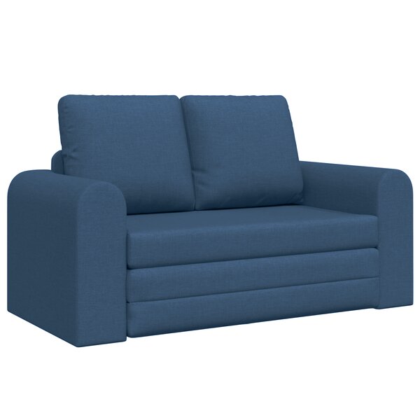 vidaXL Canapé-lit 2-en-1 Bleu 148x71x83 cm Tissu