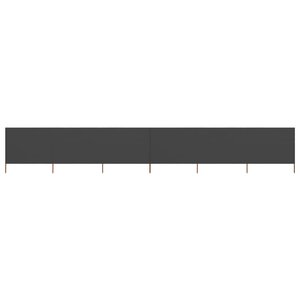 vidaXL Paravent 6 panneaux Tissu 800 x 120 cm Anthracite