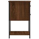 vidaXL Tables de chevet 2Pièces chêne marron 32x42x70cm Bois d'ingénierie