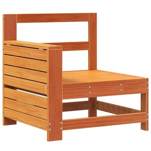 vidaXL Canapé de jardin accoudoir avec table d'appoint bois massif pin