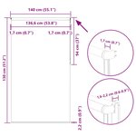 vidaXL Store enrouleur occultant café 140x130cm largeur du tissu