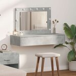 vidaXL Table de Toilette Gris 100 x 40 x 70 cm Bois d'ingénierie