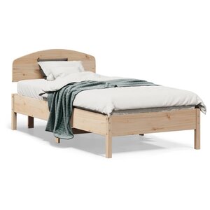vidaXL Cadre de lit sans matelas 75x190 cm bois de pin massif