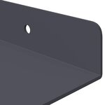vidaXL Étagère flottante 4 Pièces Anthracite 100 x 18 x 2 5 cm Acier