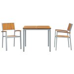 vidaXL Ensemble de salle à manger de jardin 3 pièces en bois d'acacia et métal