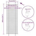 vidaXL Store plissé crème 70x200 cm largeur du tissu 69 4 cm polyester