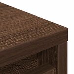 vidaXL Armoire à chaussures chêne marron 29 5x34x76 cm bois ingénierie