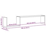 vidaXL Étagères murales 2 Pièces Chêne fumé 100x15x20cm Bois d’ingénierie