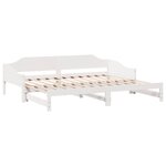 vidaXL Lit de jour et lit gigogne sans matelas 90x190 cm bois massif