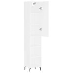 vidaXL Buffet haut Blanc 34 5x34x180 cm Bois d'ingénierie