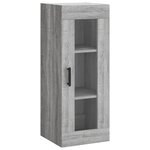 vidaXL Armoire murale sonoma gris 34 5x34x90 cm