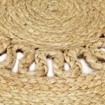 vidaXL Tapis fait à la main Jute tressée 120 cm