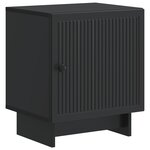 vidaXL Cabinet de chevet 2 pc Noir 43 x 34 5 x 50 cm Bois d'ingénierie