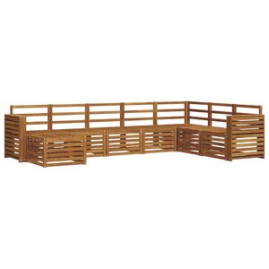 vidaXL Ensemble de canapés d'extérieur 8 pc Naturel