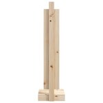 vidaXL Porte-bûches 33 5x30x110 cm Bois massif de pin
