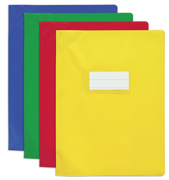 Lot de 25 Protège-cahier PVC 150 Strong Line 24x32 cm Opaque Assorti ELBA