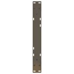 vidaXL Pieds de table basse 2 pièces Acier naturel 60 x (30-31 3) cm Acier