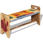 vidaXL Banc Bois massif recyclé 100x30x50 cm