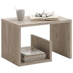 FMD Table basse 2 en 1 59 1x35 8x37 8 cm chêne sable
